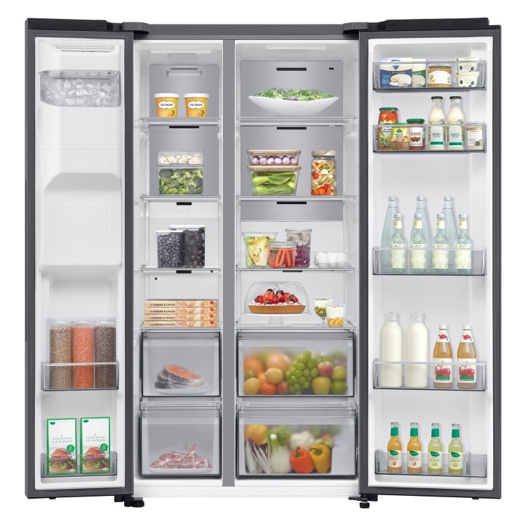 Samsung Series 7 634 Litre Side-By-Side American Fridge Freezer - Silver
