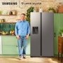 Samsung Series 7 634 Litre Side-By-Side American Fridge Freezer - Silver