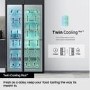 Samsung Series 7 634 Litre Side-By-Side American Fridge Freezer - Silver