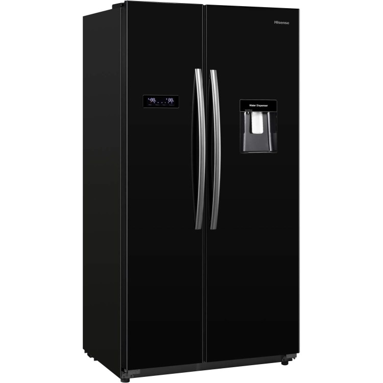 Hisense RS723N4WB1 Frost Free Side By Side American Fridge Freezer - Black