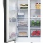 GRADE A1 - Hisense RS723N4WC1 Side By Side American Fridge Freezer With Water Dispenser Stainless Steel Effect Doors