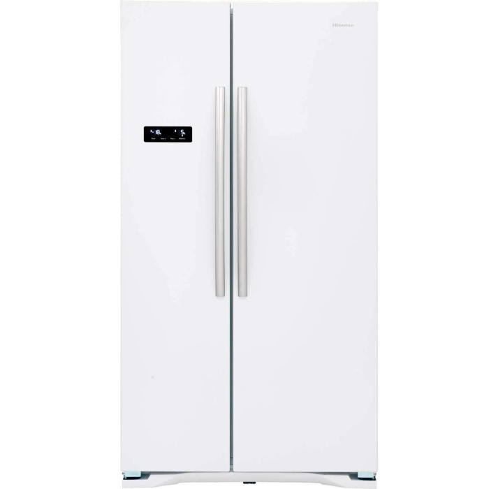 Hisense RS731N4AW1 American Style Side By Side Fridge Freezer White