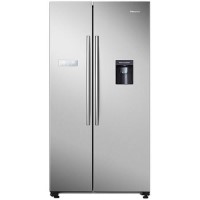 Hisense 578 Litre Side-By-Side American Fridge Freezer - Stainless Steel Look Hisense 578 Litre Side-By-Side American Fridge Freezer - Stainless Steel Look