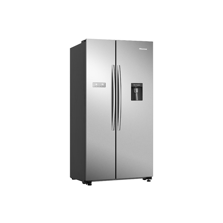 Hisense 578 Litre Side-By-Side American Fridge Freezer - Stainless Steel Look