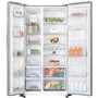 Hisense 578 Litre Side-By-Side American Fridge Freezer - Stainless Steel Look
