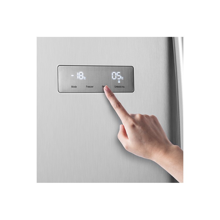 Hisense 578 Litre Side-By-Side American Fridge Freezer - Stainless Steel Look
