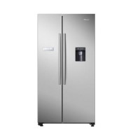 Hisense 578 Litre Side-By-Side American Fridge Freezer -Silver Hisense 578 Litre Side-By-Side American Fridge Freezer -Silver