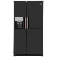 GRADE A3 - Samsung RS7677FHCBC 543L American Freestanding Fridge Freezer - Black