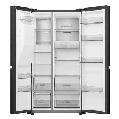 GRADE A2 - Hisense Pureflat Infinite 632 Litre Side-by-Side American Fridge Freezer - Black