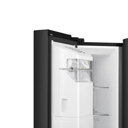 GRADE A2 - Hisense Pureflat Infinite 632 Litre Side-by-Side American Fridge Freezer - Black