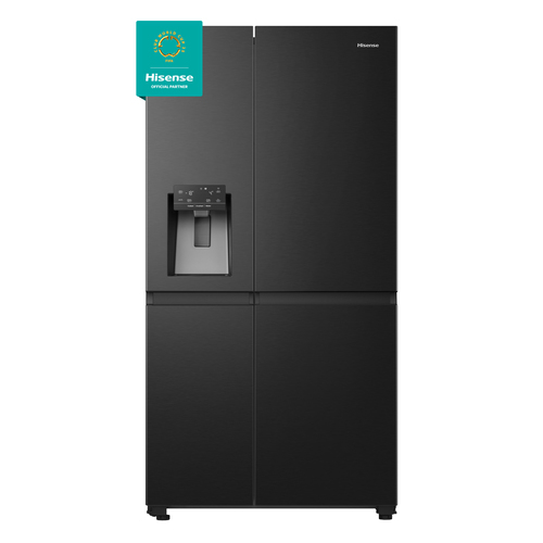 GRADE A2 - Hisense Pureflat Infinite 632 Litre Side-by-Side American Fridge Freezer - Black