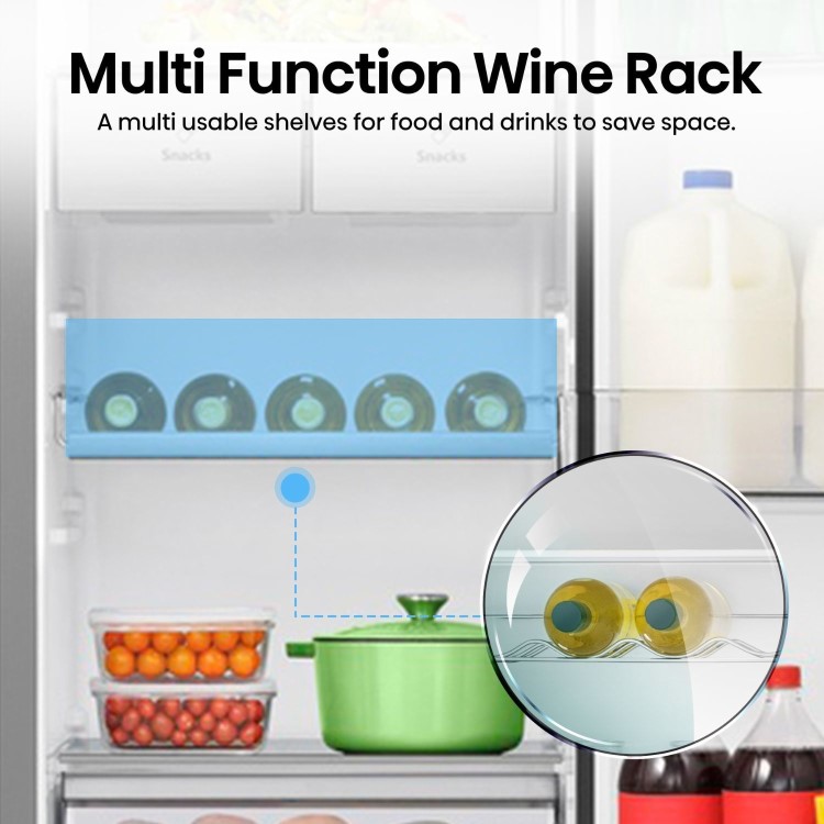 Refurbished Hisense Pureflat Infinite 632 Litre Side-by-Side American Fridge Freezer - Stainless Steel