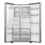Refurbished Hisense Pureflat Infinite 632 Litre Side-by-Side American Fridge Freezer - Stainless Steel