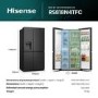 Hisense 632 Litre Side-By-Side American Fridge Freezer - Black