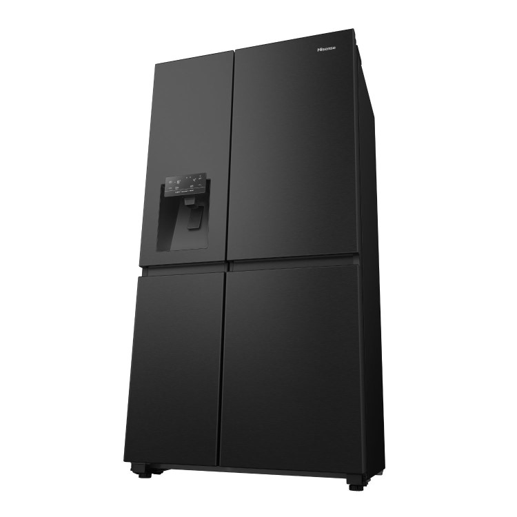 Hisense 632 Litre Side-By-Side American Fridge Freezer - Black
