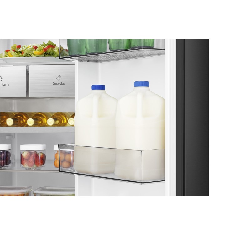 Refurbished Refurshied 632 Litre Side-by-Side American Fridge Freezer - Premium Black