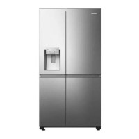 Refurbished Hisense RS818N4TIE Freestanding 632 Litre Frost Free American Fridge Freezer Stainless Steel