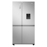 Hisense 649 Litre Side-By-Side American Fridge Freezer - Stainless Steel