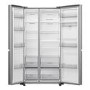 Hisense 649 Litre Side-By-Side American Fridge Freezer - Stainless Steel