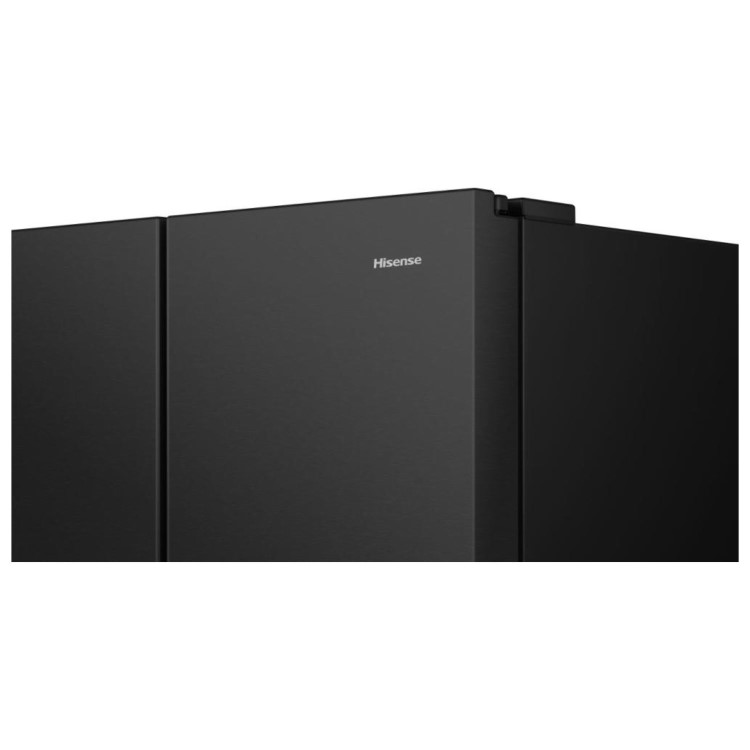 Hisense 649 Litre Side-by-Side American Fridge Freezer - Black