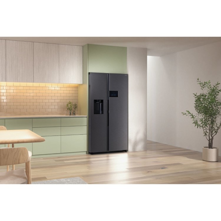 Samsung Series 9 621 Litre Side-By-Side American Fridge Freezer - Black