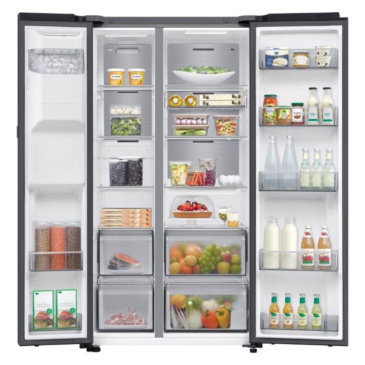 Samsung Series 9 621 Litre Side-By-Side American Fridge Freezer - Black