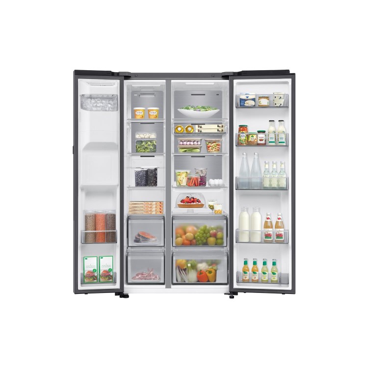 Samsung Series 9 AI Home 621 Litre Side-by-Side American Fridge Freezer - Silver