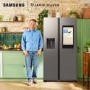 Samsung Family Hub 614 Litre Side-By-Side American Fridge Freezer - Silver