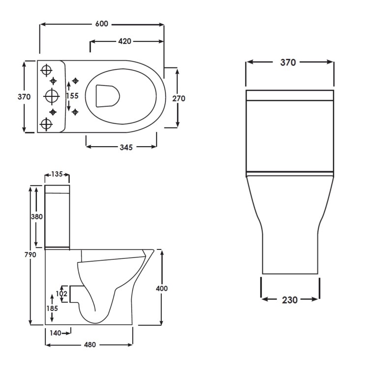 RAK Resort Mini Close Coupled Toilet with Soft Close Seat