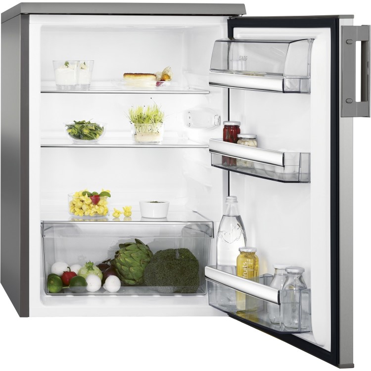 GRADE A1 - AEG RTB415E1AX Under Counter Freestanding Larder Fridge - Stainless Steel