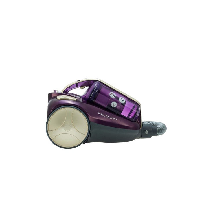 Hoover RU80_VE11001 Velocity 850W Bagless Cylinder Vacuum Cleaner Purple and Champagne