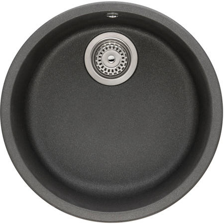 Franke RUG110GPDP Rotondo Undermount Single Bowl Fragranite Sink and Tap Designer Pack in Graphite