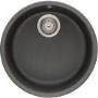 Franke RUG110GPDP Rotondo Undermount Single Bowl Fragranite Sink and Tap Designer Pack in Graphite