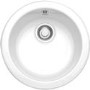 Franke RUK110WDP Rotondo Undermount Single Bowl Ceramic Sink and Tap Designer Pack - White