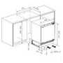 Hisense 121 Litre Integrated Under Counter Fridge with Ice Box