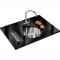 Franke RUX110DP_SS Rotondo Single Bowl Sink and Olympus Tap