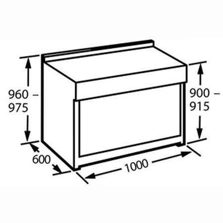 CDA RV1060SS 100cm Double Oven Electric Range Cooker With 5 Zone Ceramic Hob - Stainless Steel