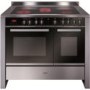 CDA RV1061SS 100cm Wide Double Oven Electric Range Cooker With Ceramic Hob - Stainless Steel