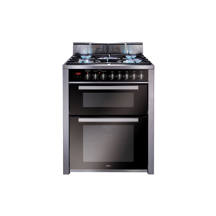 CDA RV701SS Double Oven 70cm Dual Fuel Range Cooker Stainless Steel