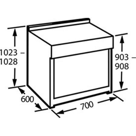 GRADE A1 - As new but box opened - CDA RV701SS Double Oven 70cm Dual Fuel Range Cooker Stainless Steel