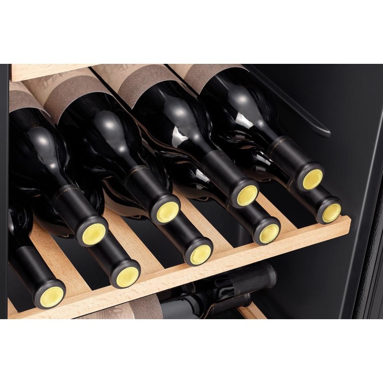 Refurbished Hisense RW12D4NWG0 30 Bottle Single Zone Wine Cooler Black