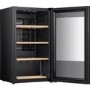 Refurbished Hisense RW12D4NWG0 30 Bottle Single Zone Wine Cooler Black