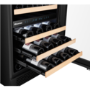 Hisense 46 Bottle Freestanding Wine Cooler - Stainless Steel