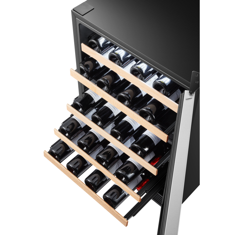 Hisense 46 Bottle Freestanding Wine Cooler - Stainless Steel