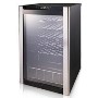 GRADE A2 - Light cosmetic damage - Samsung RW33EBSS1 Freestanding Single Zone Wine Cooler - Stainless Steel And Black