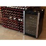 GRADE A2 - Light cosmetic damage - Samsung RW33EBSS1 Freestanding Single Zone Wine Cooler - Stainless Steel And Black