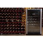 GRADE A2 - Light cosmetic damage - Samsung RW33EBSS1 Freestanding Single Zone Wine Cooler - Stainless Steel And Black