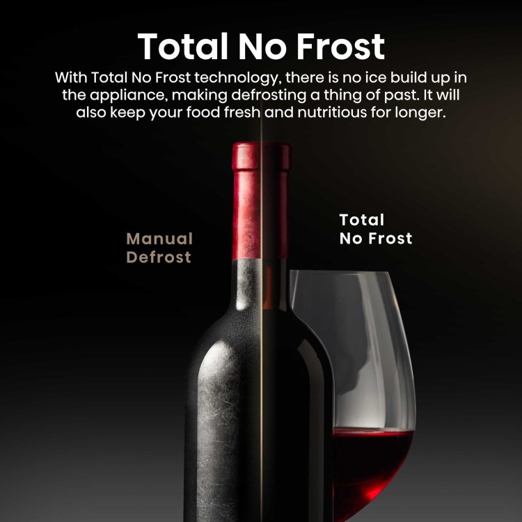 Refurbished Hisense 46 Bottle Freestanding Wine Cooler - Black