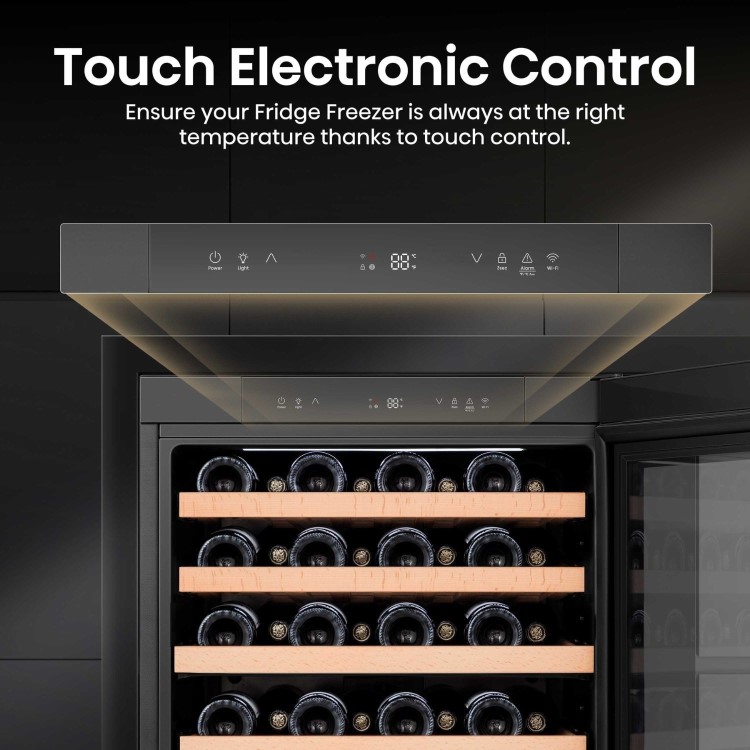 Refurbished Hisense 46 Bottle Freestanding Wine Cooler - Black