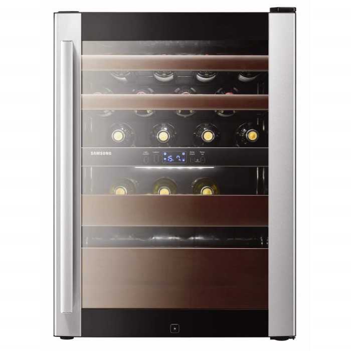 Samsung RW52DASS1 Dual Zone Freestanding Wine Cooler in Black and